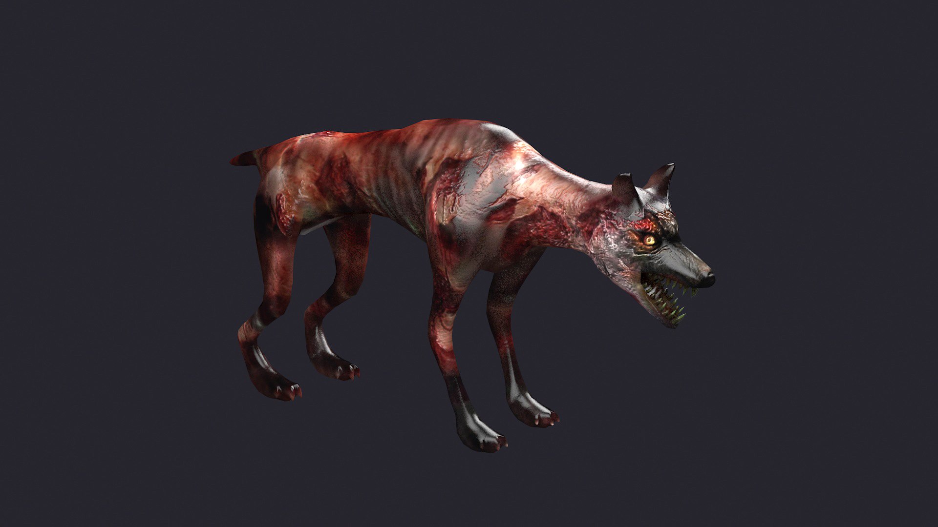 modèle 3D de Chien zombie - TurboSquid 2001569, image size:1920x1080