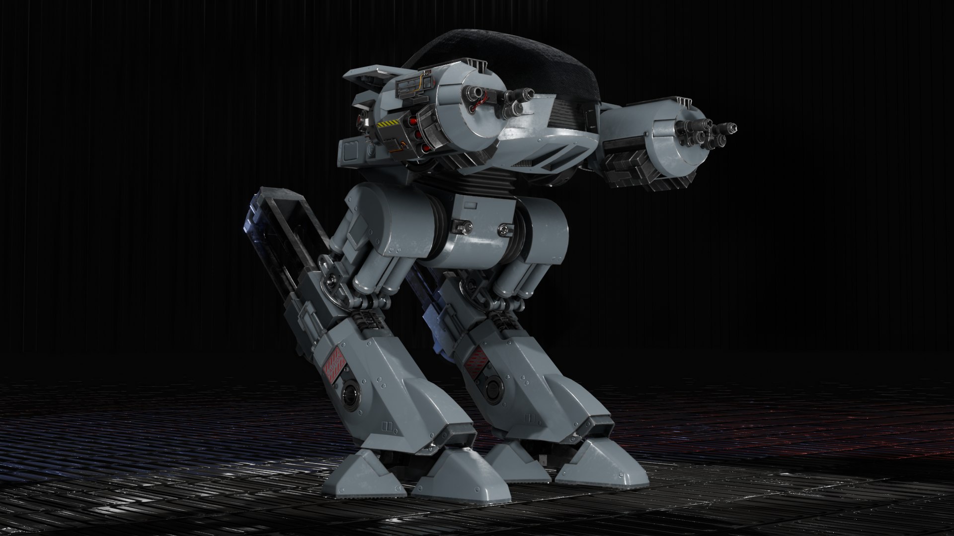ED209 model https://p.turbosquid.com/ts-thumb/4R/ctYdv9/58/1/png/1712460666/1920x1080/fit_q87/110c80b7ab6ad47d60b489da29cfe46b49011361/1.jpg