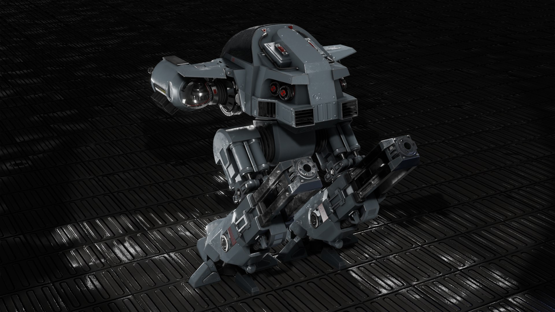 ED209 model https://p.turbosquid.com/ts-thumb/4R/ctYdv9/WN/8/png/1712460673/1920x1080/fit_q87/670fb54c9e1582d72c37a481bd7b9d93e6708f4a/8.jpg