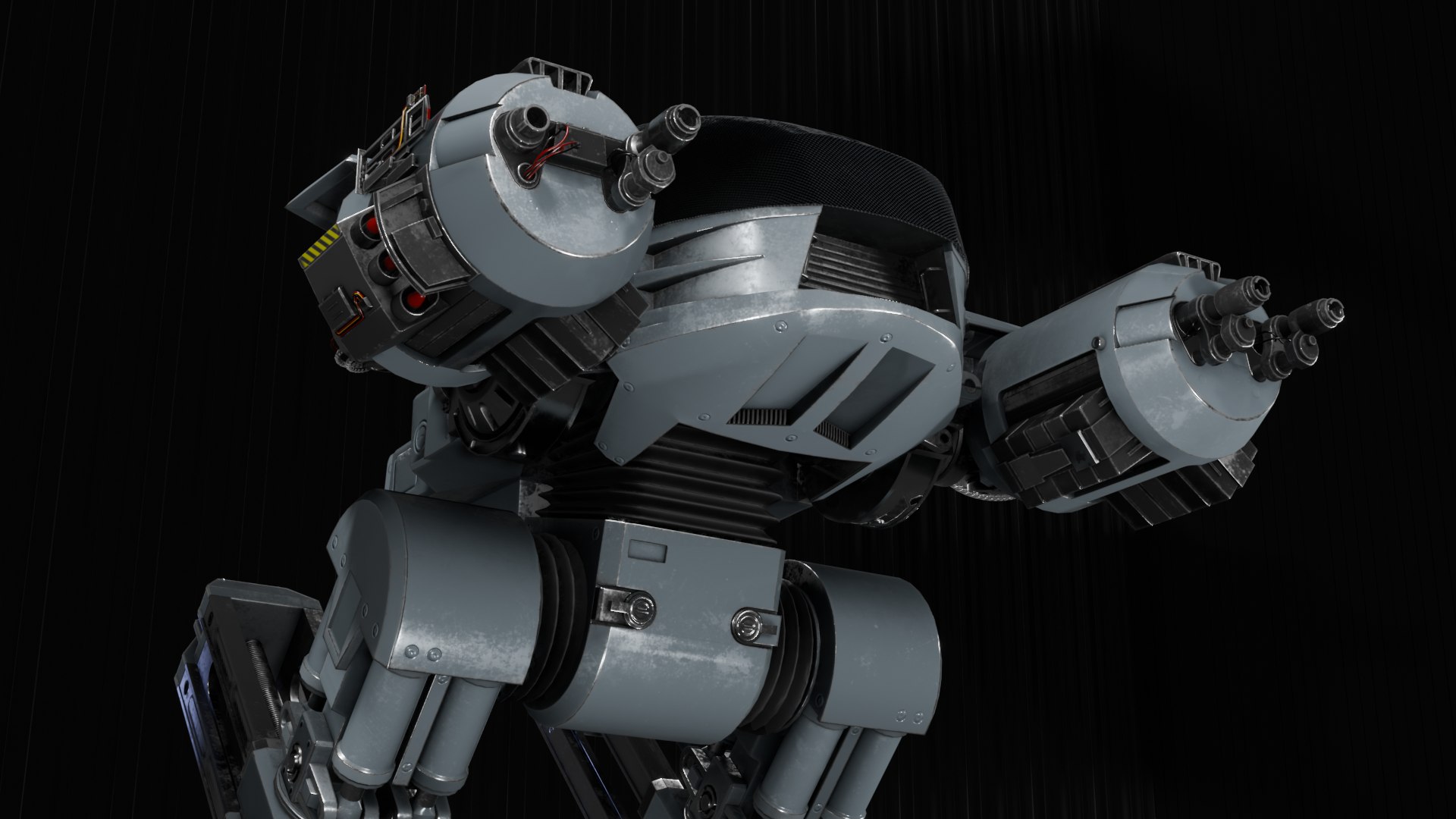 ED209 model https://p.turbosquid.com/ts-thumb/4R/ctYdv9/sB/9/png/1712460675/1920x1080/fit_q87/4c6a8963bbbf702601ccd3be1c63714544c0ce95/9.jpg