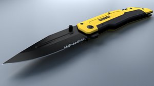 3D DEWALT Folding Pocket Knife DWHT10313 model