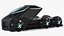 Fantastic Hi-Tech Truck Black Rigged
