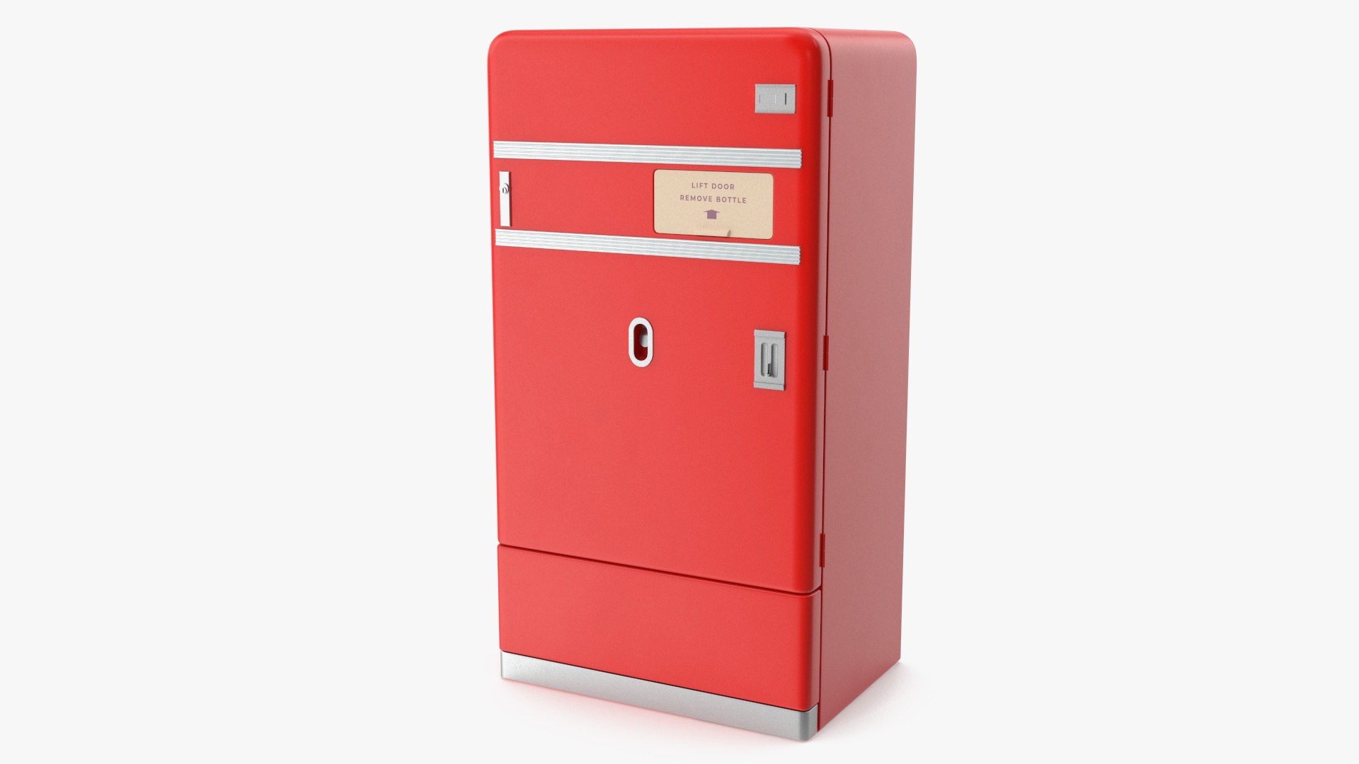 Retro Drinks Vending Machine 3D model preview