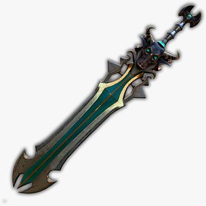 Fantasy sword 18 3D model
