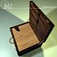 wooden suitcase