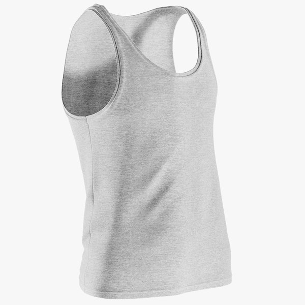 3D realistic men s sleeveless model