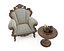Mesa de centro y sillón de estilo europeo clásico 25