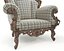 Mesa de centro y sillón de estilo europeo clásico 25