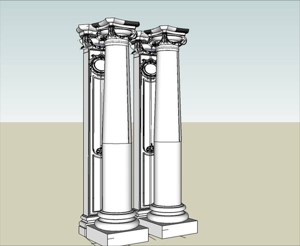 SketchUp Column Models | TurboSquid