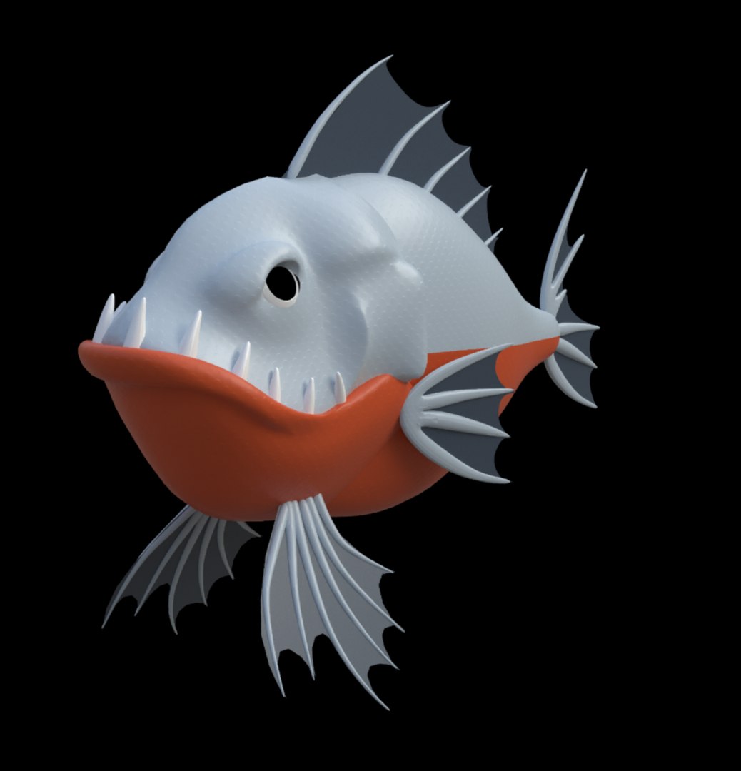 Toy piranha 3D model - TurboSquid 1600984