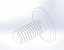 3D model flat cylindrical screw M4-8mm