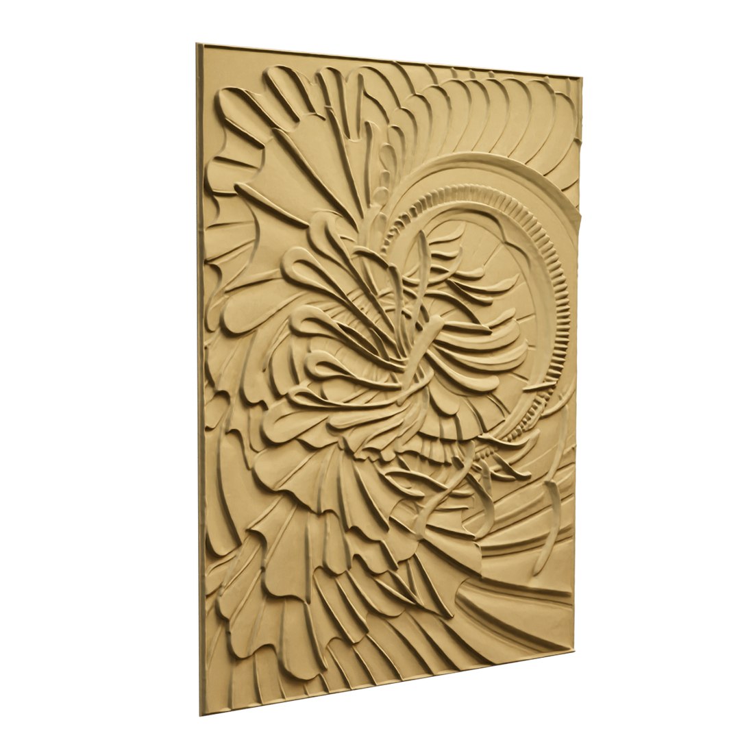 3D Modern Panel Wall Decor Set Relief Stl Mural CNC 291 Model ...