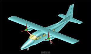 vulcanair aviator solid assembly 3d model