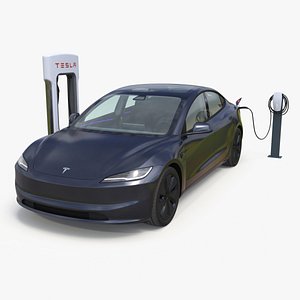 Tesla Model 3 2024 on Filling Station