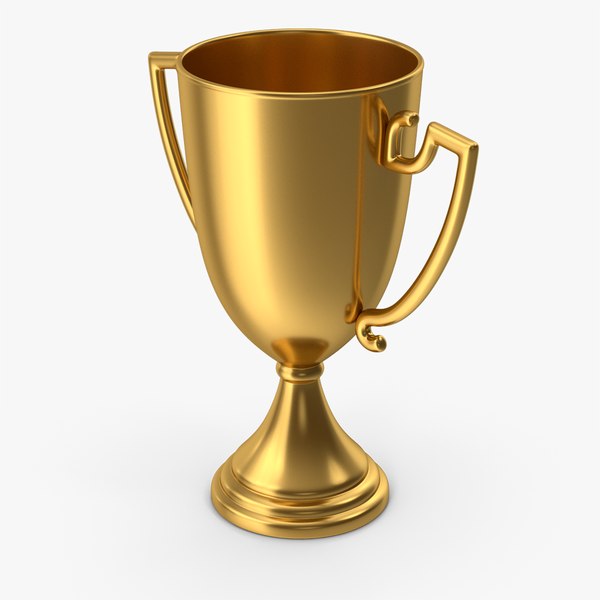 Gold Trophy Cup Awards 3D model