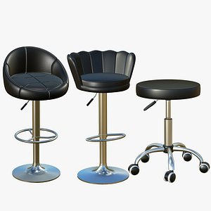 Bar Stool Chair V60 3D model