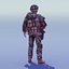 Reino Unido Comando Rigged 3DSMax