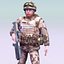 Reino Unido Comando Rigged 3DSMax