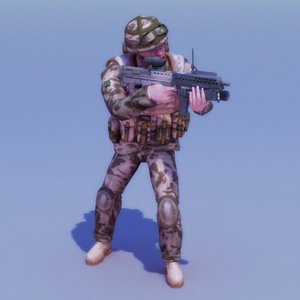 UK_Commando_Rigged_3DSMax