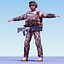 Reino Unido Comando Rigged 3DSMax