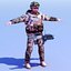 Reino Unido Comando Rigged 3DSMax