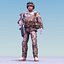 Reino Unido Comando Rigged 3DSMax