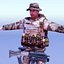 Reino Unido Comando Rigged 3DSMax