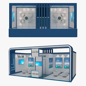 exhibition booth 3D model