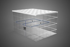 IRRIGATION HOSE SPRAYING LAYOUT AEROPONIC PLANT HOLE CULTIVATION 3D model