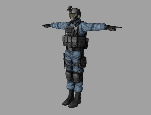 3D shield agent man - TurboSquid 1478164