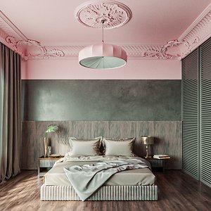 Bedroom Pink Gray