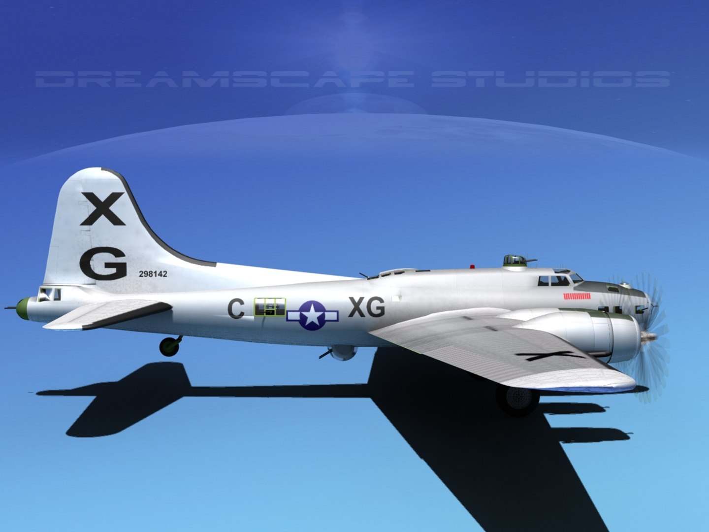 B-17 Boeing Flying Fortress 3d Dwg