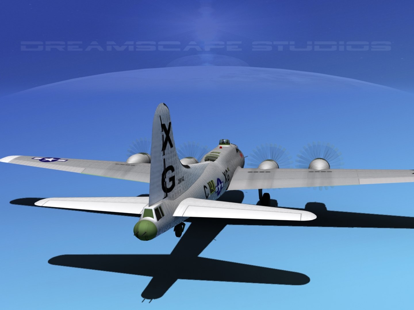 B-17 Boeing Flying Fortress 3d Dwg