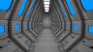 Sci Fi Corridor 3D model