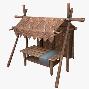Medieval Bazaar Tent 3D model