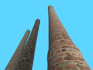 3d chimney bricks