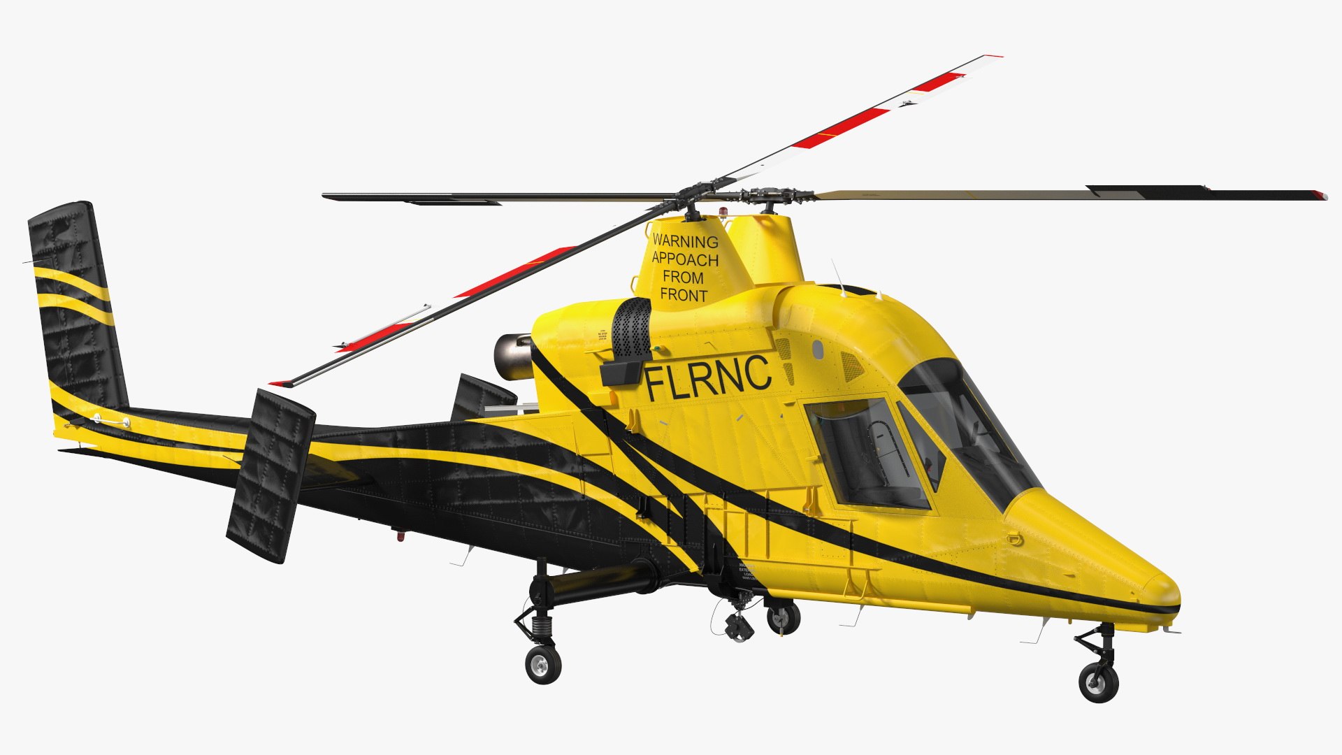 Kaman K Max Medium Lift Helicopter 3D model preview