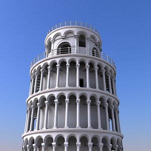 3d model pisa tower