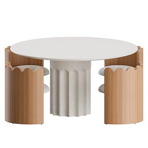 3D Dining Set 02 by Lulu and Georgia model