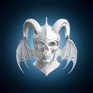 Dark Valkyrie Skull Helm 3D Print Model
