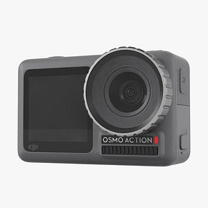 3D dji osmo action 4k model