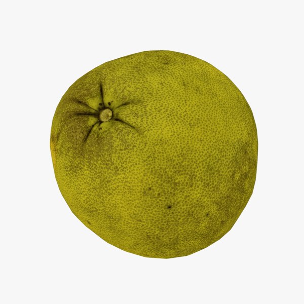 3D Pomelo Citrus maxima - Real-Time 3D Scanned model