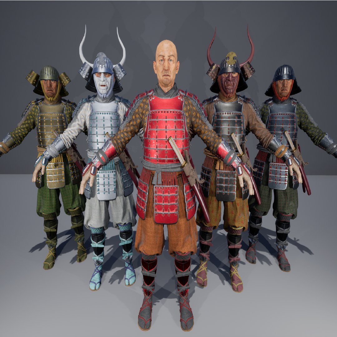 3D samurai warrior war model - TurboSquid 1667673