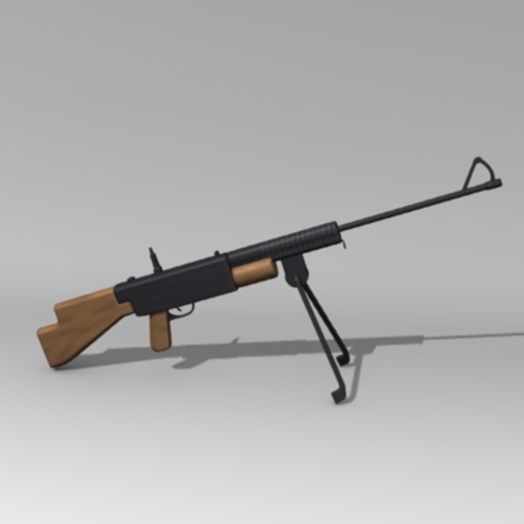 3d Johnson M1941 Light Machine Gun