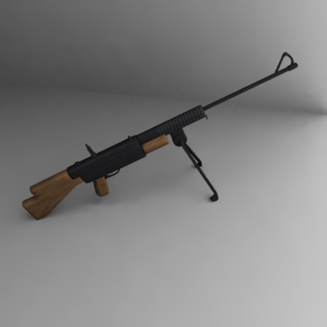 3d Johnson M1941 Light Machine Gun