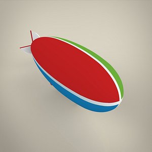 aircraft airship blimp 3D model