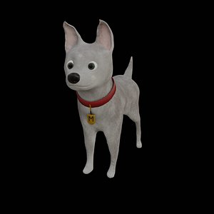 White Dog 3D model