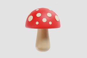 Mushroom Cartoon 3D model