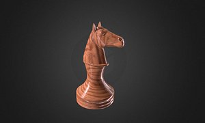 Chess piece horseman 3D model