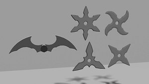 Low poly Shuriken 3D